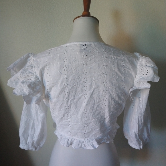 Playa Lucila Ruffle Eyelet Top - Picture 7 of 11